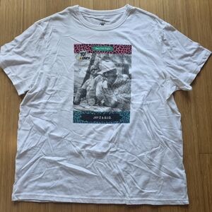 American Eagle Outfitters White Graphic Tee Jay Z And Biggie MTV Yo Raps